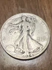 1934 Walking Liberty Half Dollar Actual Coin. Silver At 72.36 Per Oz