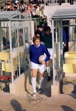 A3 A4 Framed Photo Signed By Alan Ball Everton & England Legend