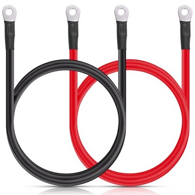 2Pcs Batterie Wechselrichter Kabel Litzenkabel 4 Gauge 4 AWG 60cm 8mm M8 Für RV;