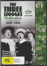 Three Stooges-1940 - 1942 : Vol 3 (DVD, 1959)
