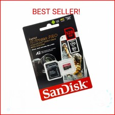 SanDisk Extreme Pro SDXC UHS-I U3 A2 V30 128GB Adapter, SDSQXCY-128G-GN6MA