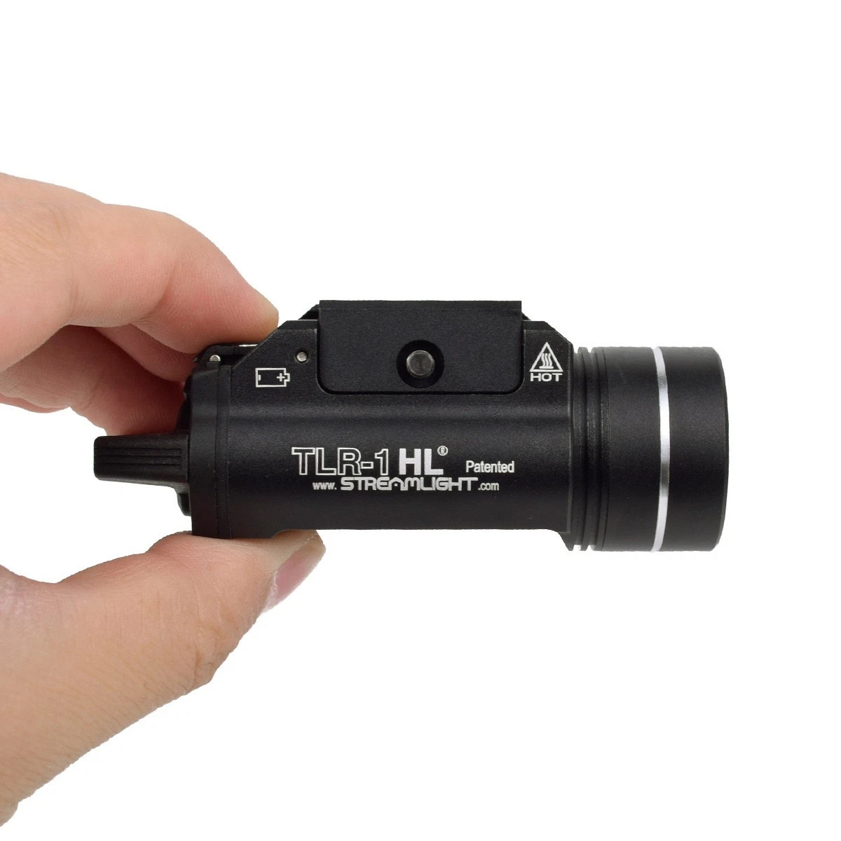 Black TLR-1 HL 1000 LM rail mounted tactical flashlight