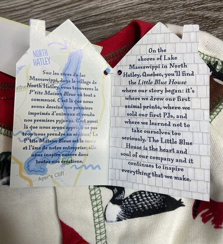 Little Blue House Union Suit Kids Pajamas “Happy Camper” Butt Flap Sz 6 Cotton - Picture 8 of 8