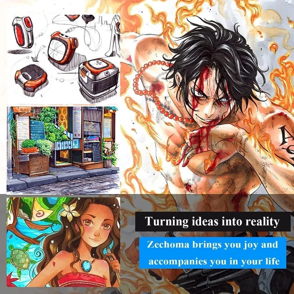 Marcadores artísticos de 168 colores bolígrafos, marcadores de alcohol de doble punta marcadores de bocetos permanentes Foto 4 de 4