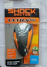 New - SHOCK DOCTOR - Ultra Carbon Flex Cup, Black, Medium