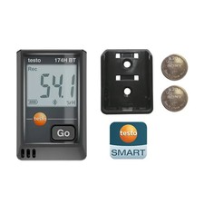 Testo 174 H BT HVAC 2-Ch. Temp./RH Data Logger, Bluetooth/App, Black
