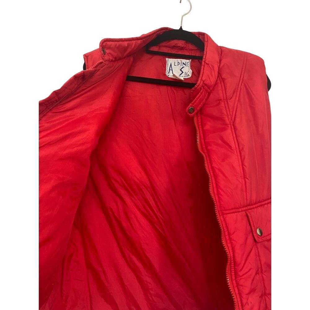 Alpine Ski Red Men's Vest Size XL