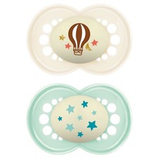 MAM Night Soother Unisex Astro 16m 2Pk