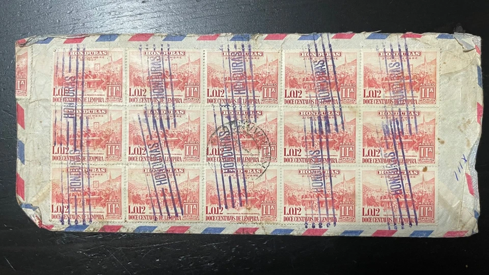 1960 Honduras a Nepal Cubierta de correo aéreo - USOM / Embajada de Estados Unidos Correo diplomático - Foto 2 de 2