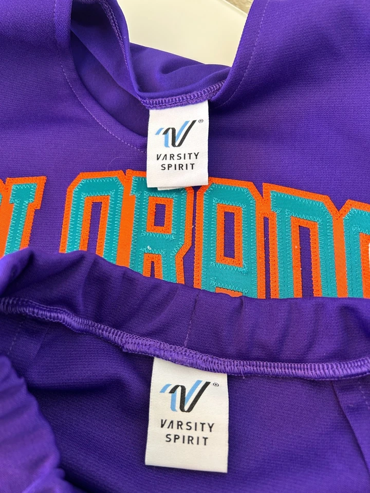 Uniforme de Animación Años 90 Conjunto Espíritu Universitario Talla Pequeña Colorado Disfraz de Animadora Foto 4 de 4