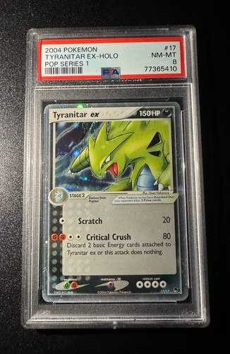 Tyranitar ex graded PSA 8 for sale on eBay