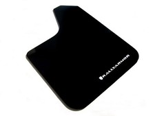 Rally Armor Universal Basic Black Mud Flaps Wwhite Logo No Hardware - 12 X 15