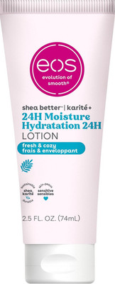 Eos 24H Moisture Travel Body Lotion Toiletries, Mini Body Lotion, 2.5 Fl Oz