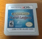 Professor Layton and the Azran Legacy Nintendo 3DS (2014) Authentic Cart Tested
