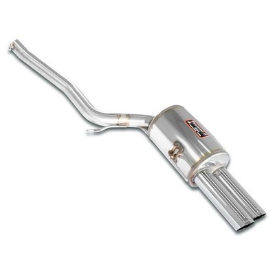 Supersprint Sportauspuff Endschalldämpfer rechts 2x76mm für BMW 8er E31 850 CSi