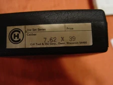 C & H  2 die set. 7.62X39  Crimp/Seater and Sizer  Item 5