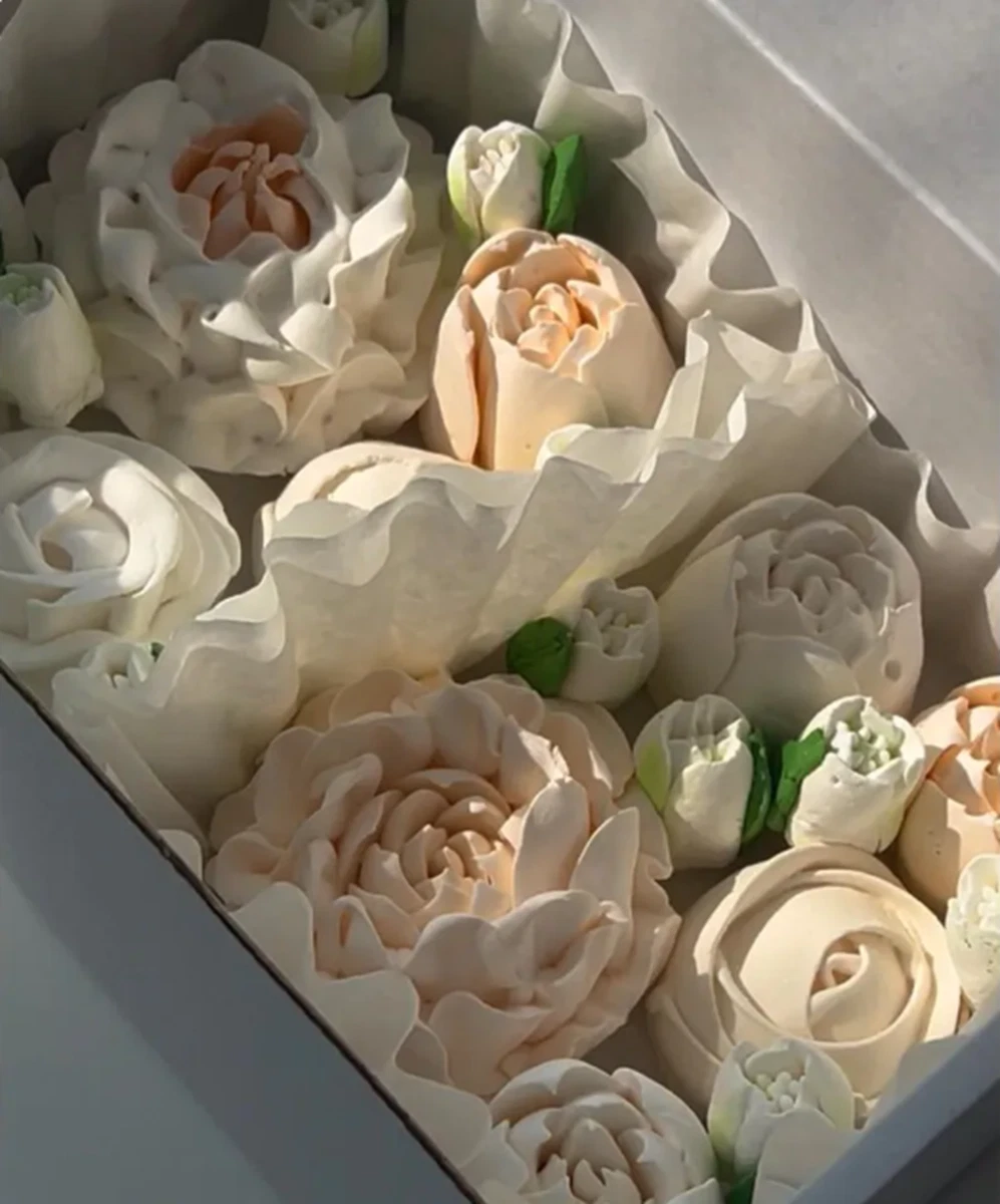 Essbare Blumen Hochzeitstorte Topper Marshmallow Süßigkeiten Geburtstagsgeschenk