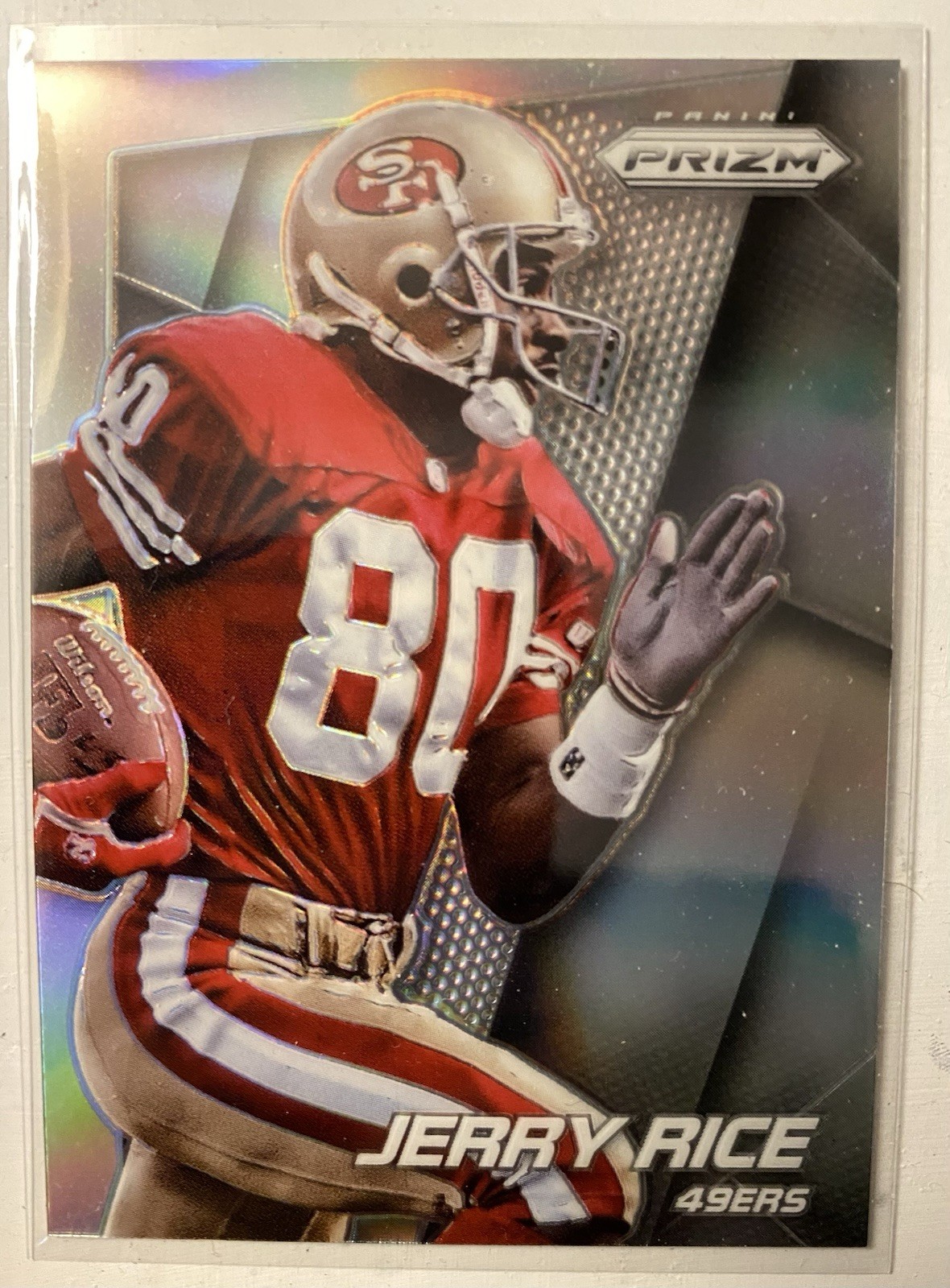 Jerry Rice 2014 Panini Prizm Silver Card No. 4 NFL Football