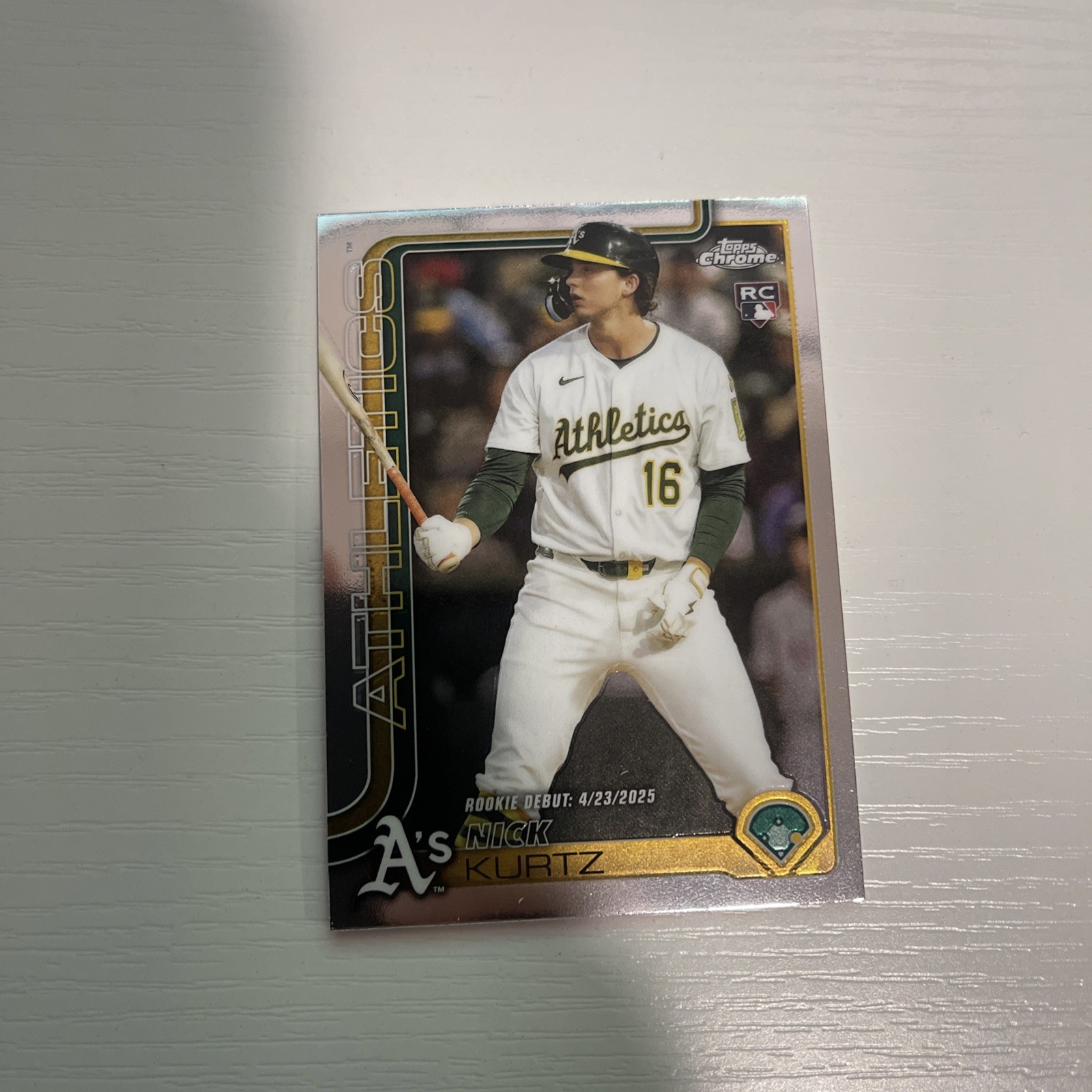 2025 Topps Update Series - Rookie Debut Nick Kurtz #US197 Rainbow Foil (RC)