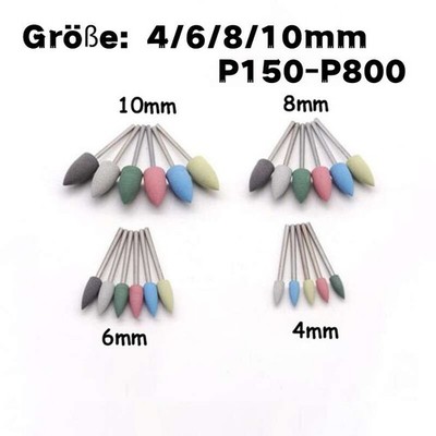 Grinding Wheel Polish 4/6/8/10mm Rotary Tool For Dremel 150#-800# Shank 2.35mm