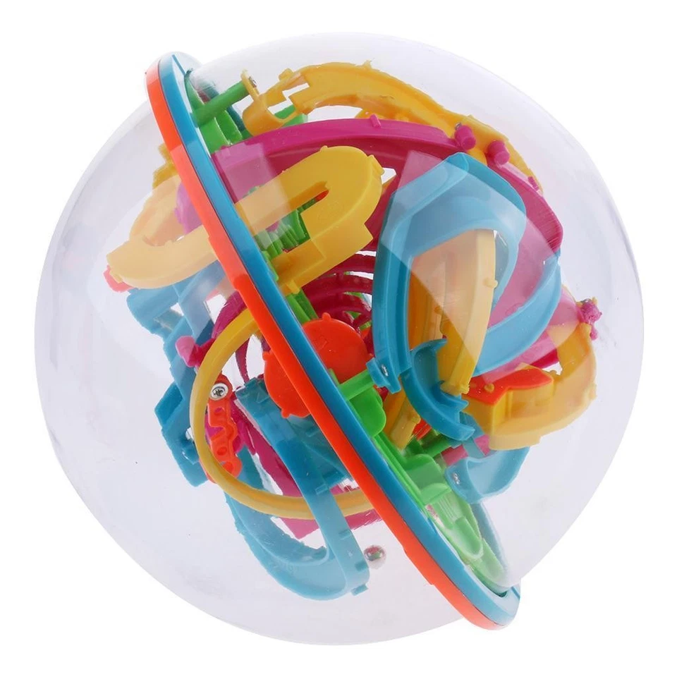 Rompecabezas de laberinto 3D 138 barreras clásico juguete rompecabezas para ancianos Foto 3 de 4