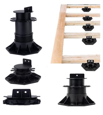 12Pack Adjustable Deck Support Pedestal Deck Foundation Base Support