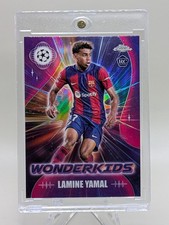 2023 Topps Chrome UEFA Club Competitions Wonderkids Lamine Yamal #WK-3 Rookie RC