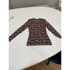 Hermes Silk Printed Top. - FR 36 XS 