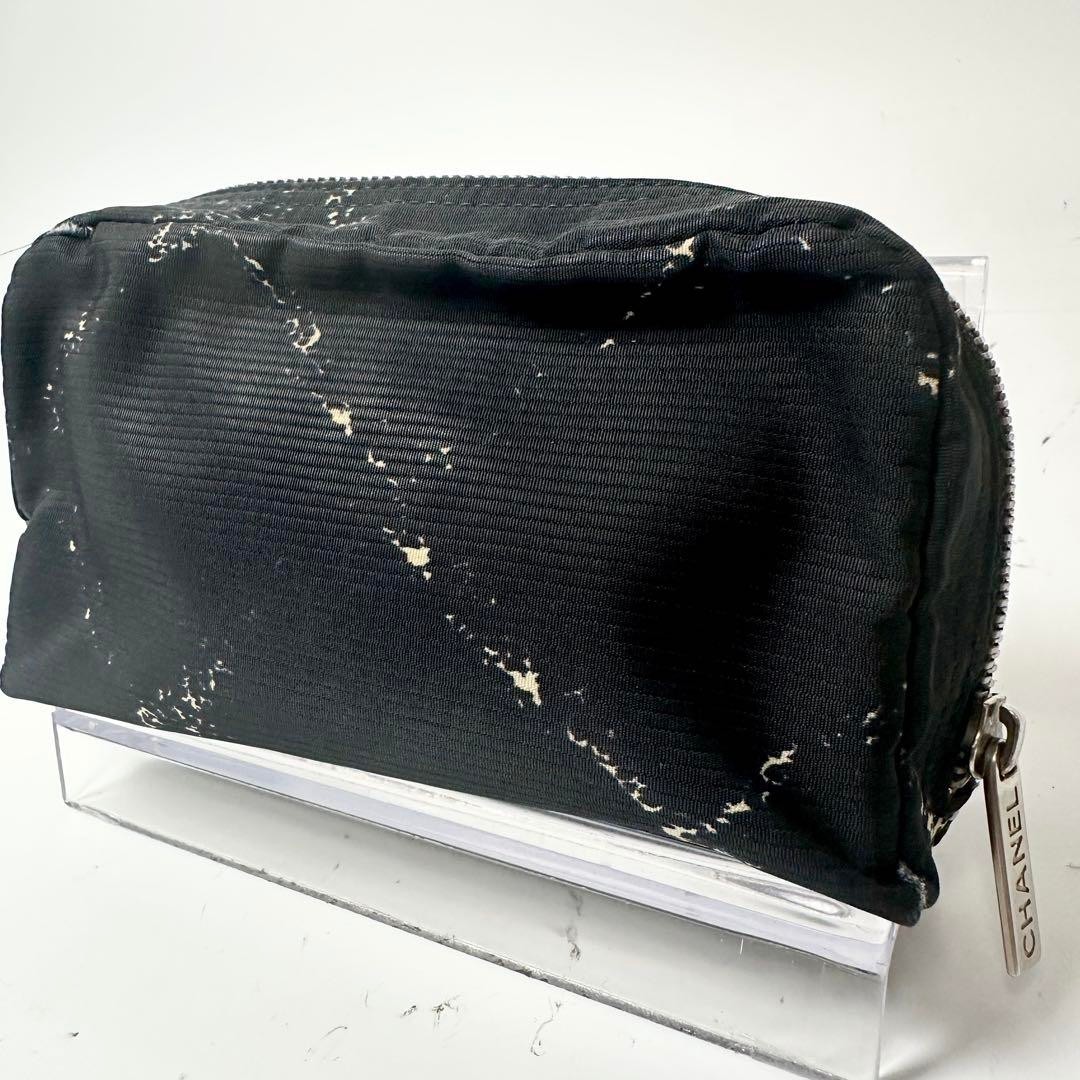 Chanel Vintage Coco Mark Travel Pouch Authentic Accessory