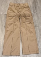 Polo Ralph Lauren Women's Wide Leg Cargo Tan Pants Size 4R