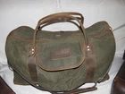 Chene Olive Waxed Canvas Duffle Bag