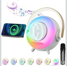 Bluetooth Speaker Wireless Charging Portable Ambient Lamp 3 in 1 Night Light