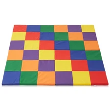 Foam Play Mat for Toddlers, Folding Non-Slip Gym Activity Mat for Baby and Kids