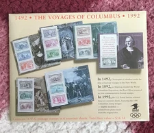 US 2624-2629 Fresh Complete Set of Columbian Reissue Souvenir Sheets Mint (1992)