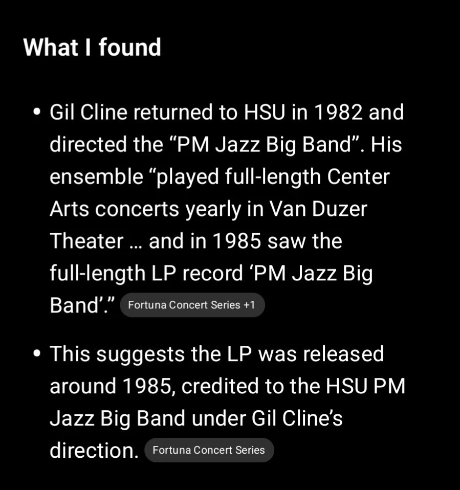 HSU PM JAZZ BAND - RARE PRIVATE PRESS VINYL - Image 3 of 3