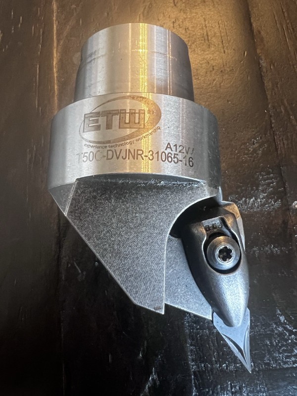 ETW Custom Made DVJNR 31065-16 Indexable Turning Head Cutting Unit, Coolant Thru