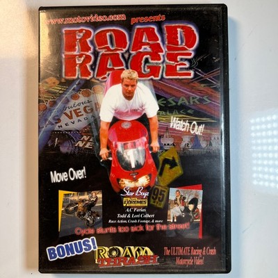 Road Rage DVD MotoVideo Motorcycle Stunts Racing Extreme Sports Bonus