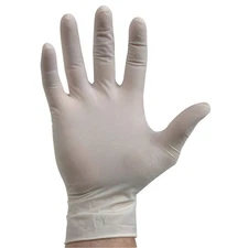 CONDOR 2XMC3 Disposable Gloves,Rubber Latex,L,PK100 2XMC3