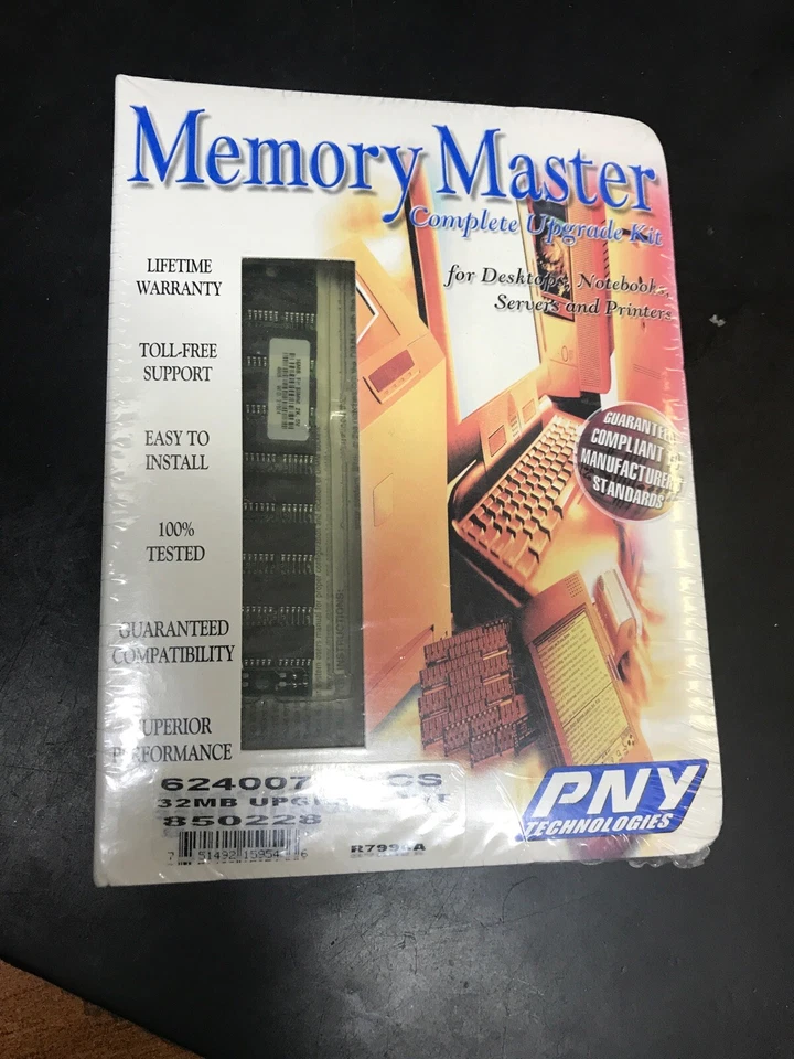 New Memory Master Complete Upgrade Kit  PNY Technologies Dimm 32mb Pc100 SDRAM - Image 2 of 4