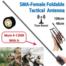 Tactical Antenna 42.5'' 18.9" SMA-Female VHF/UHF For Baofeng UV-5R UV-82 Radio