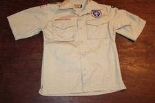 Boy Scouts of America BSA Youth Shirt Medium Tan