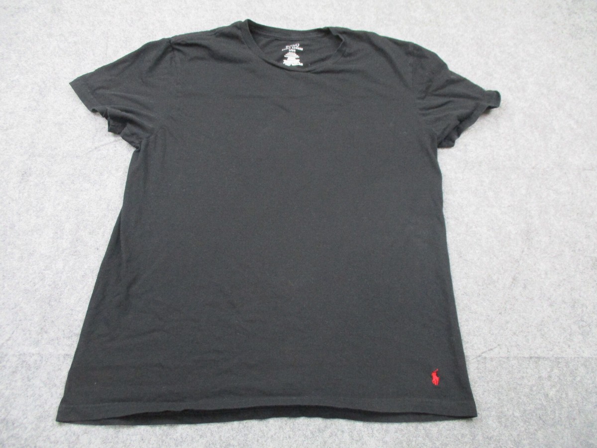 Polo Ralph Lauren Shirt Mens Large Black Tee Short Sleeve