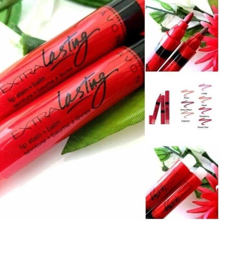 AVON Extra Lasting Lip Stain + Balm In Lively FREE SHIP eBay