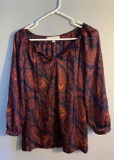 Ann Taylor Loft Shirt Womens Small Blouse Top Career