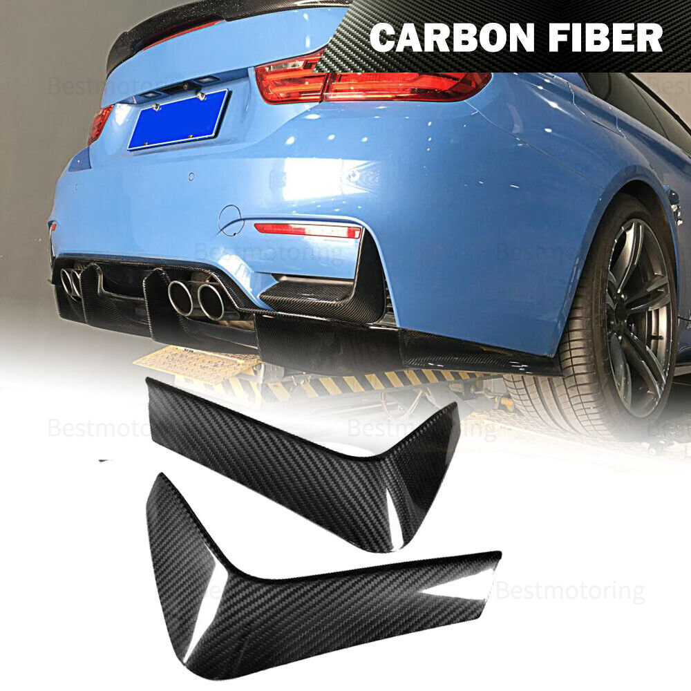 For BMW F80 M3 F82 M4 14-18 Real Carbon Fiber Rear Bumper