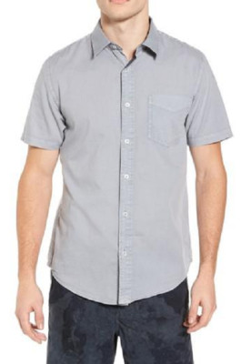 Camicia uomo KAM cotone finitura raso manica corta bottoni casual