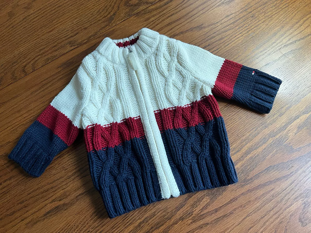 essens rense repræsentant tommy hilfiger baby boys 3-6 months full zip cardigan sweater | eBay