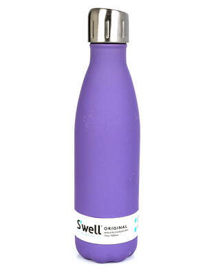 S'well 280996 Stainless Steel Water Bottle 17 Fl Oz, Soft Touch Purple Heat