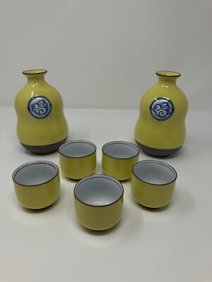 Sake Arita Tradition 7 Piece Sake Set Original Box Gift Set Saki Tea