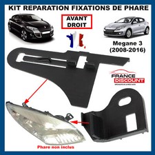 Kit di Riparazione Faro Anteriore Destro Pinze per Renault Megane 3 2008 2016